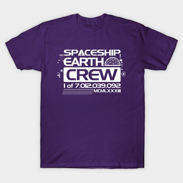 Spaceship Earth Crew T-Shirt by PopCultureShirts